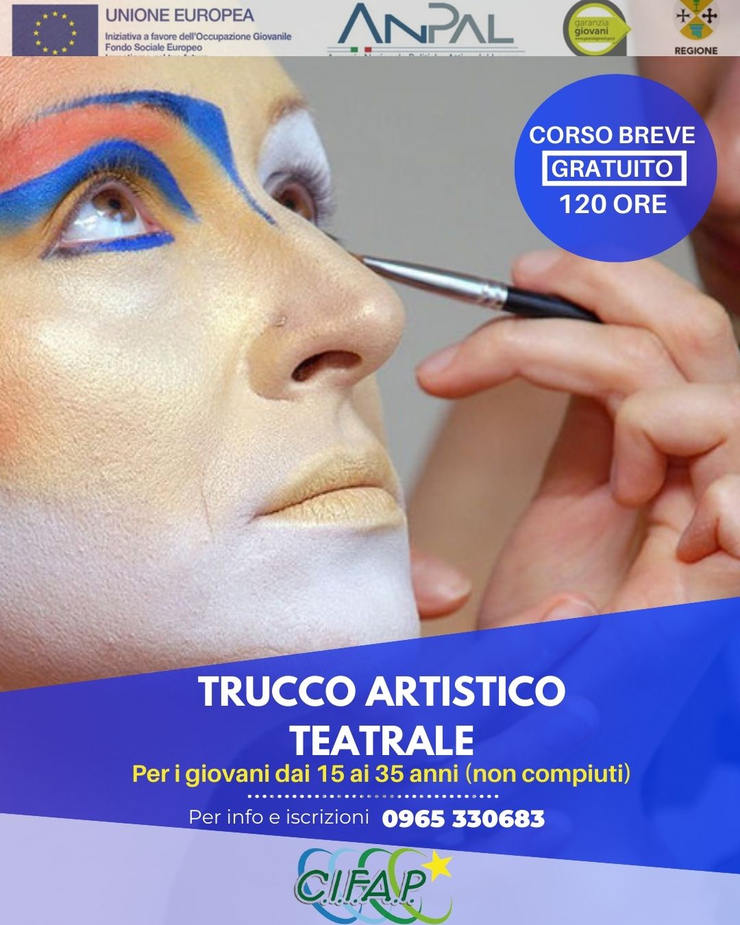 LOCANDINA TRUCCO ARTISTICO TEATRALE